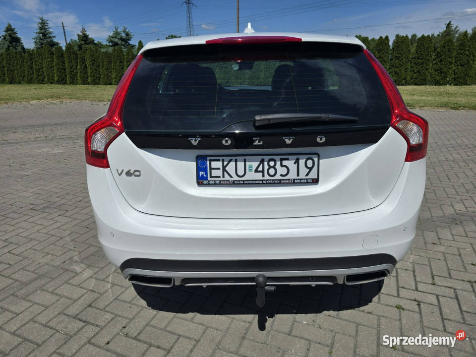 Volvo V60 20hdi NaviSerwisXenonyLedyBiała bluetooth Kutno