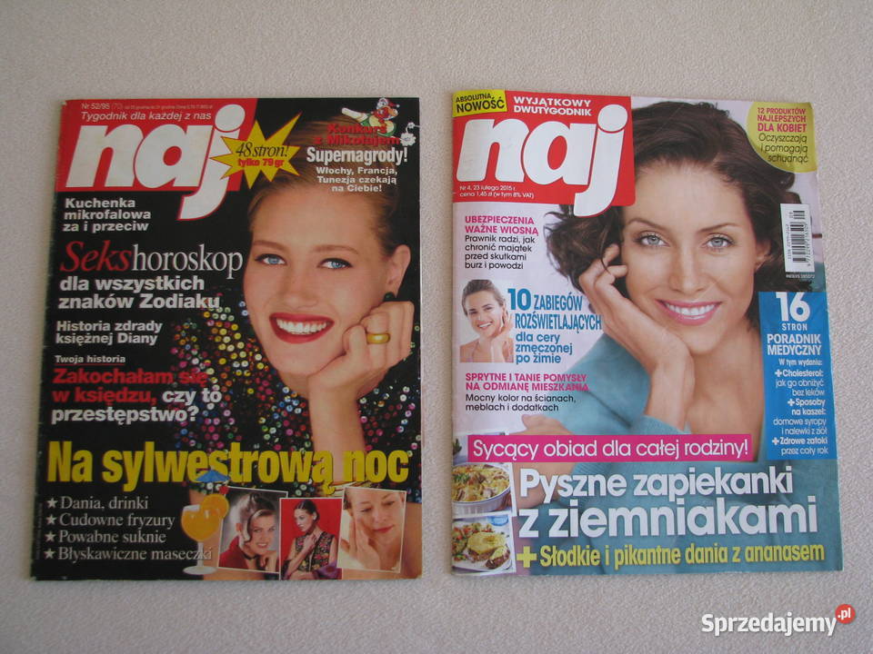 Naj tygodnik 52 z 1995 r i dwutygodnik 4 z 2015 Czasopisma