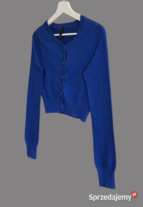 Damskie granatowe bolerko z długim rękawem Bez wzoru małopolskie Chrzanów sprzedam