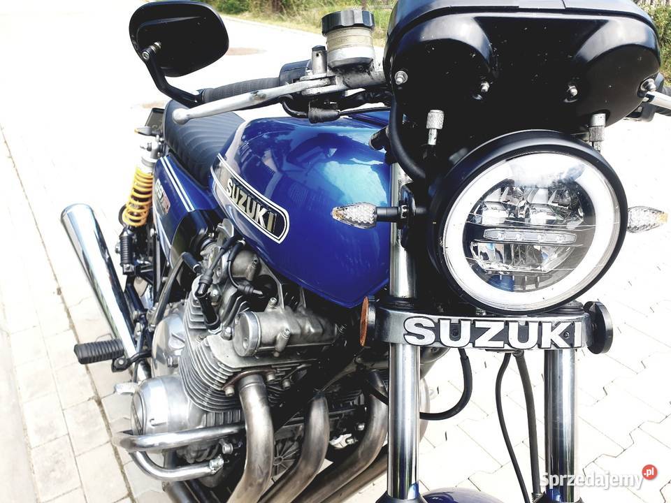Suzuki GS 750 Custom cafe perła Wałcz