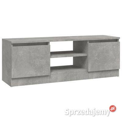 vidaXL Szafka pod TV, z drzwiczkami, szarość betonu, 102x30x