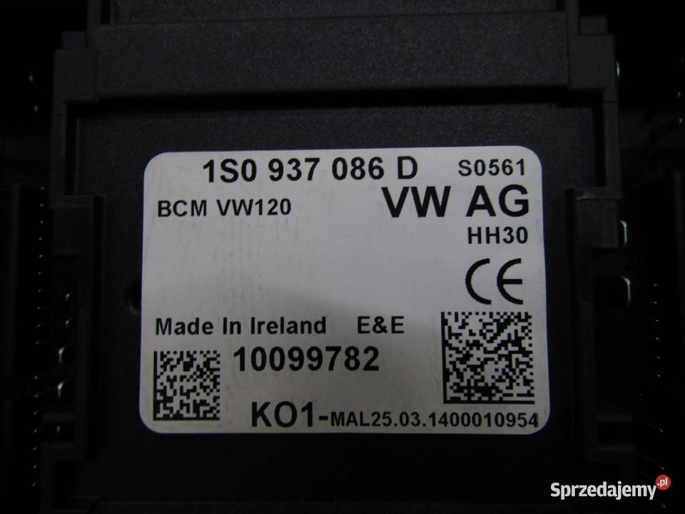 MODUŁ KOMFORTU 10 MPI VW UP 1S0937086D Komputery sprzedam