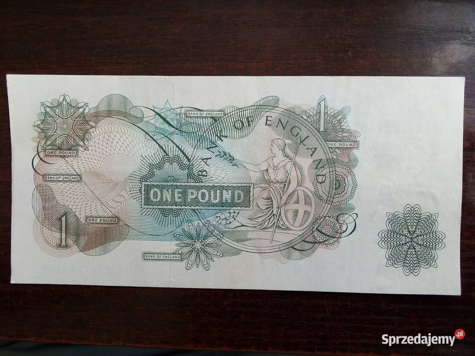 Banknot 1 funt Anglia mazowieckie Płońsk
