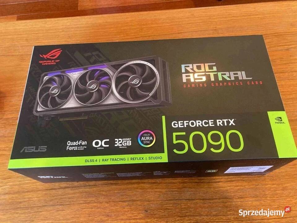 Sprzedam ASUS GeForce RTX 5090 32 GB GDDR7 kartę Dobków
