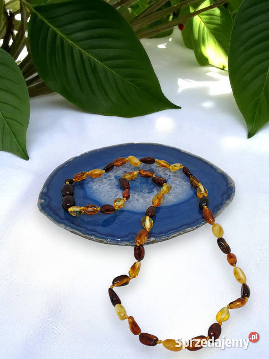 Korale z bursztynu bursztyn bałtycki ryż cytryna Warszawa sprzedam