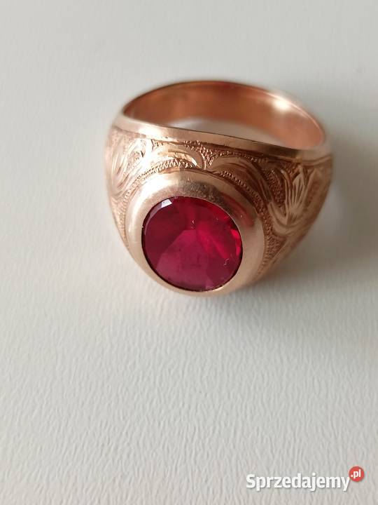 Sygnet złoty 14k męski 216g