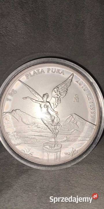 1 Kilogram Libertad Meksykański Srebrna Moneta Warszawa