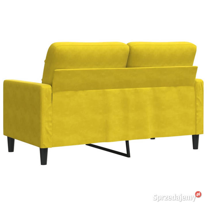 Sofa 2osobowa żółta 120 tapicerowana aksamitem Warszawa