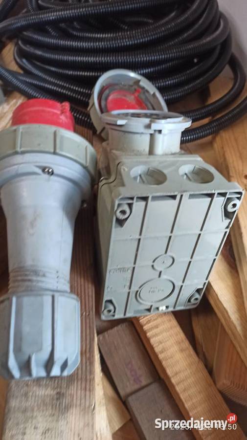 gniazdo wtykowe z wtyczka 5 bolcowe siła 400 Kłodawa