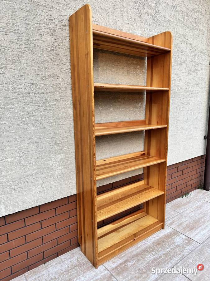Regał sosnowy drewniany biblioteczka półki na sprzedam