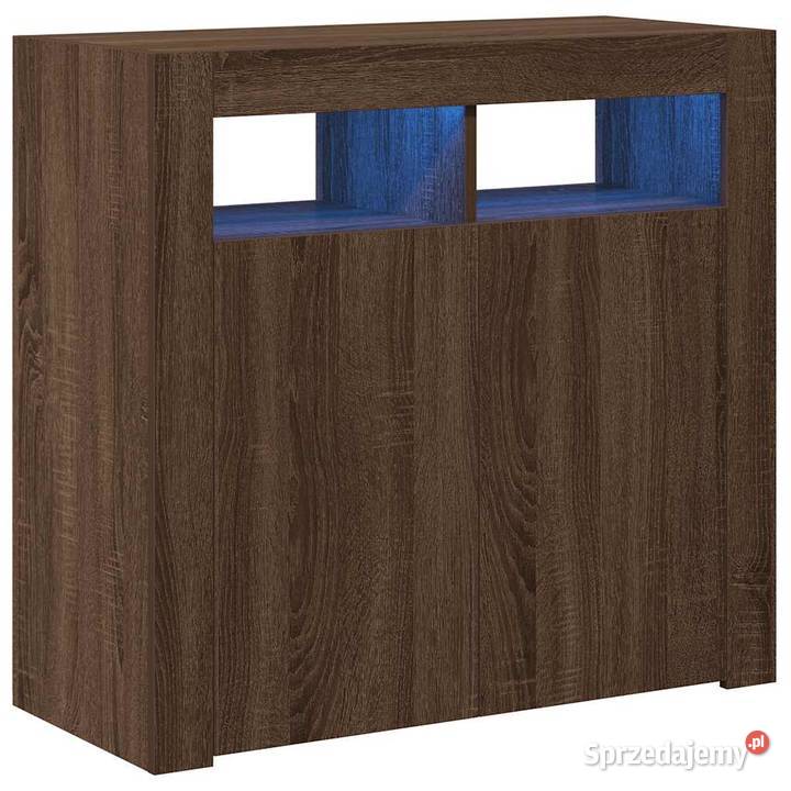 Szafka z oświetleniem LED brązowy dąb 80x35x75 Warszawa