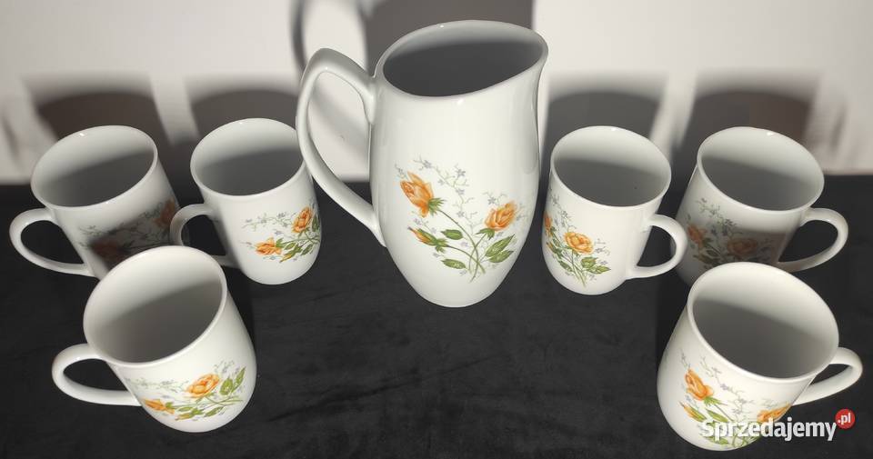 Unikat Porcelana Chodzież Made in Poland Dzbanek Warszawa