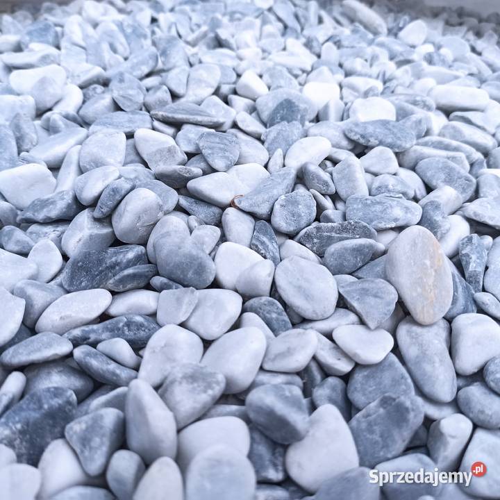 Otoczak Ice Blue Kamień Niebieski Lodowy Biała