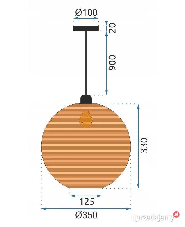 LAMPA WISZĄCA PLECIONA BAMBUS NATURAL BOHO Oświetlenie Choroszcz