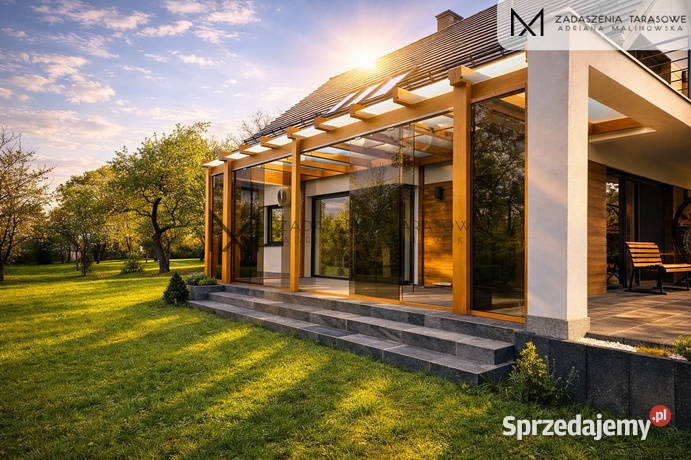 Zadaszenie tarasu Szkło i drewno Producent