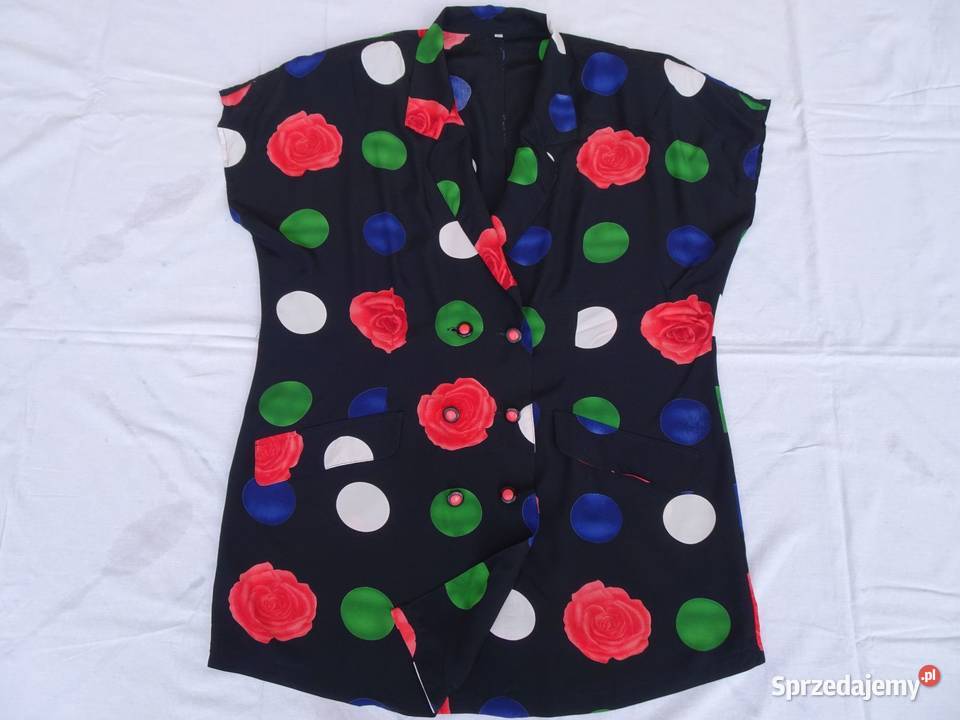 Żakiet letni dłuższy Dwurzędowy vintage 44 46 małopolskie sprzedam