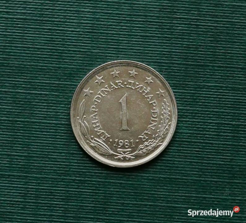Jugosławia 1 dinar 1981r Gliwice