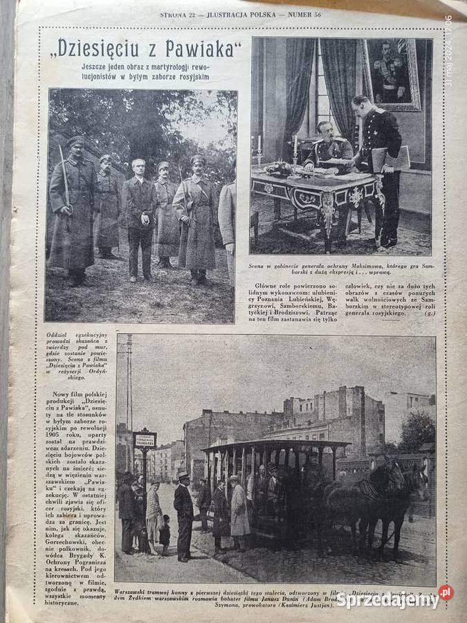 Ilustracja Polska archiwalny przedwojenny Wronki