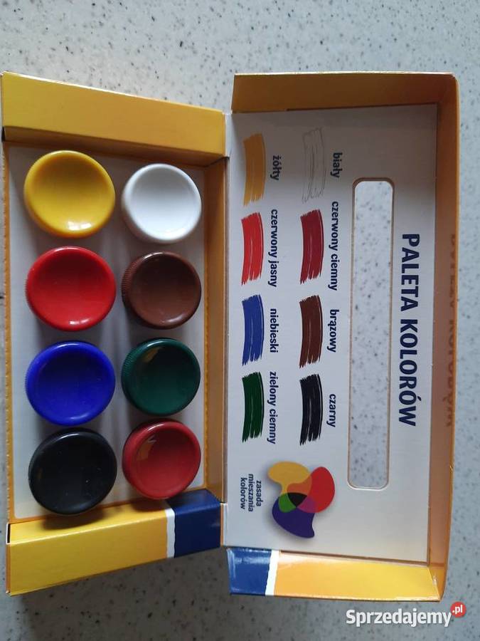 Farby plakatowe Astra 8 kolorów Częstochowa sprzedam