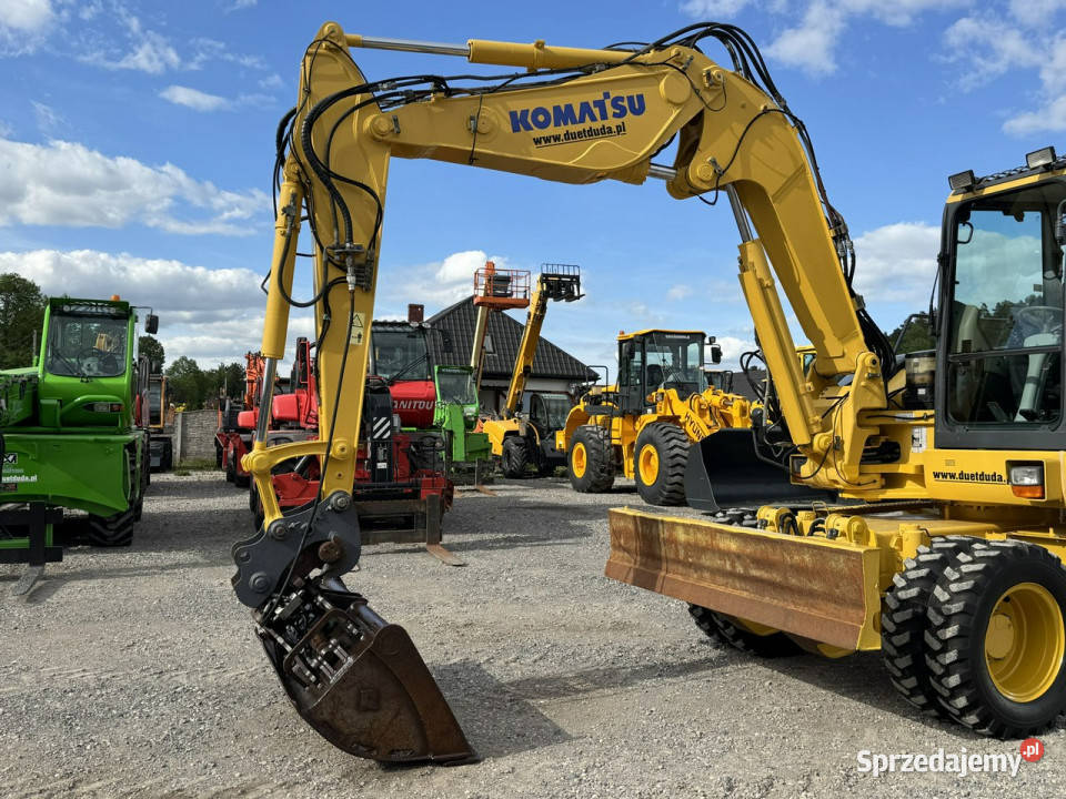 kołowa Komatsu PW 98 MR 8 Pług Podpory 10ton Widełki