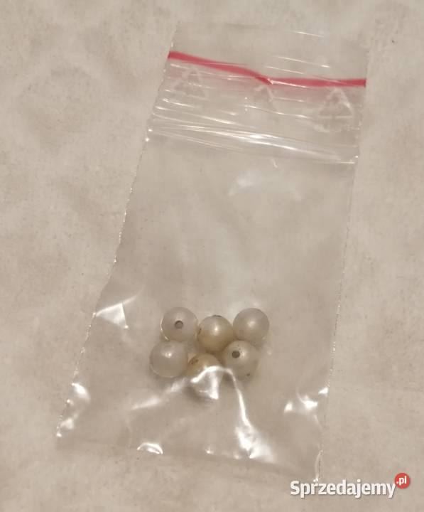 Koraliki 6mm biały 6 Kreatywne Biżuteria Czeladź