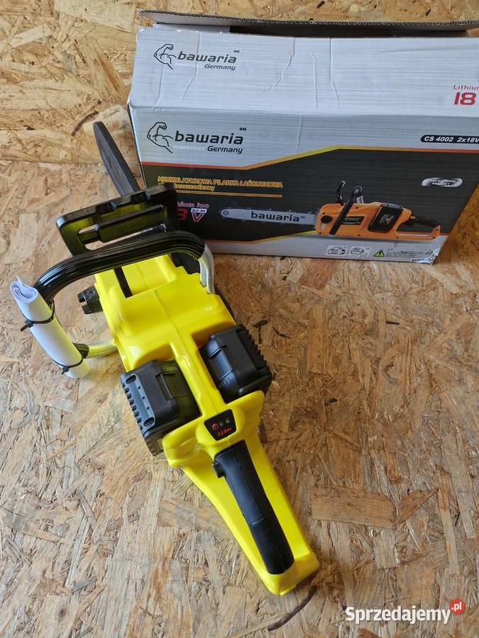 PILARKA AKUMULATOROWA PIŁA ŁAŃCUCHOWA 18V 2x60Ah Głogowa