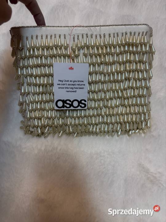 ASOS Design Bogato zdobiona perłami torebka małopolskie Kraków sprzedam