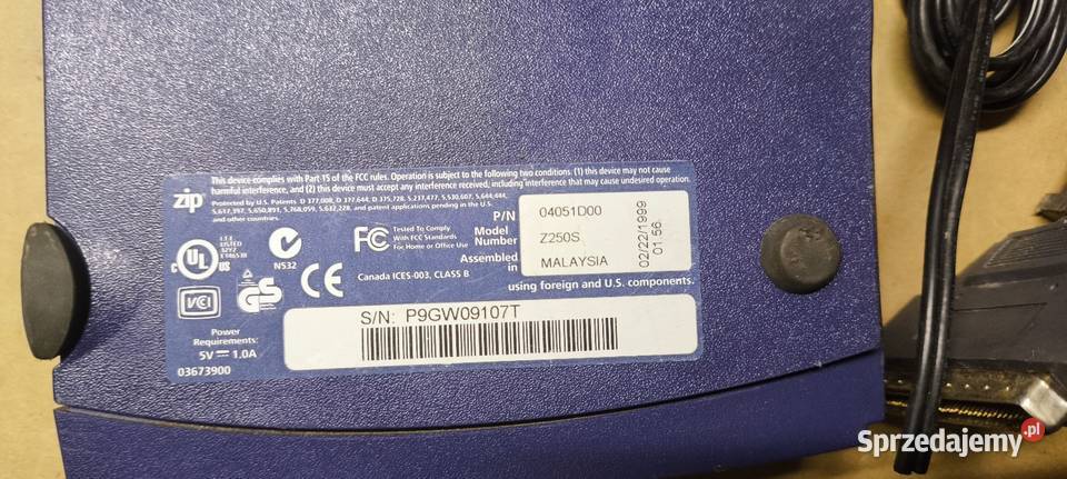 Zewnetrzna stacja dyskietek zip z250s retro pc Lutoryż