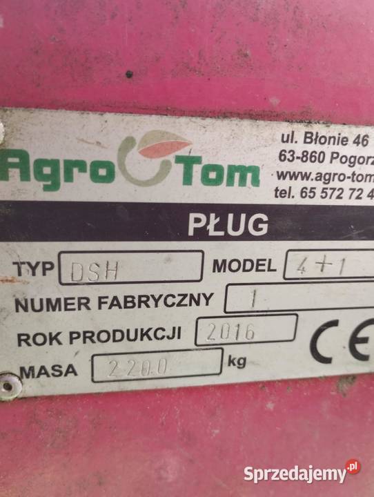 Pług 5 skibowy AgroTom