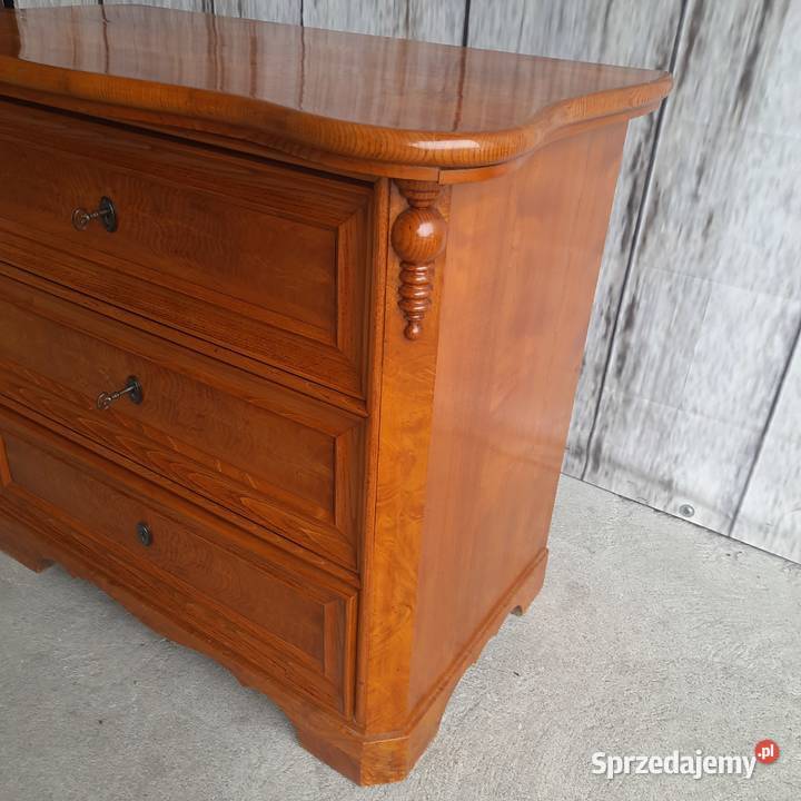 stylowa drewniana komoda z szufladami wysoki Meble Byczyna