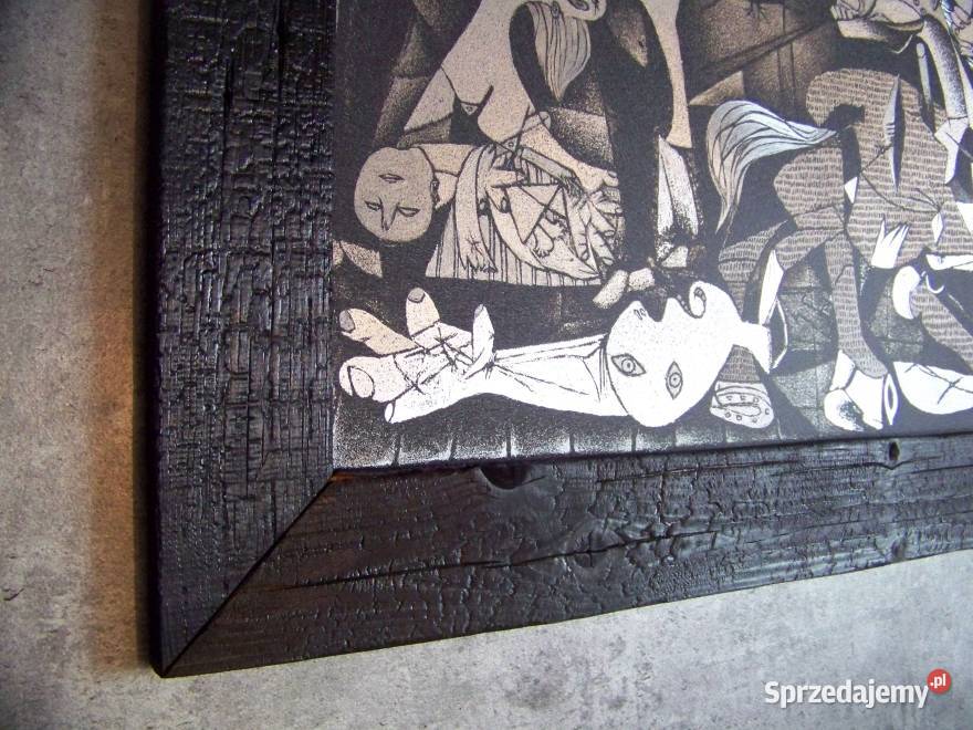 Picasso Grawerowany obraz na blasze Zwęglona