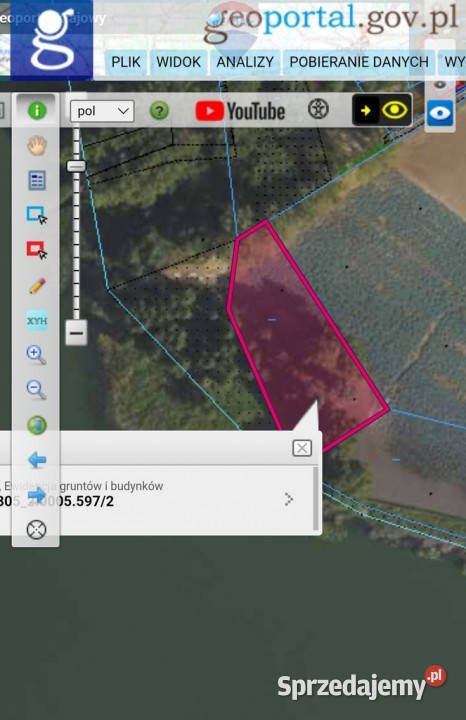 Choceń działka 3178 m z linią brzegową i WZ 90m kujawsko-pomorskie