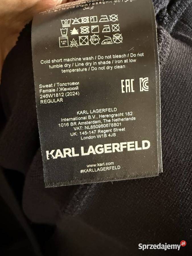 Karl Lagerfeld bluza czarny Warszawa