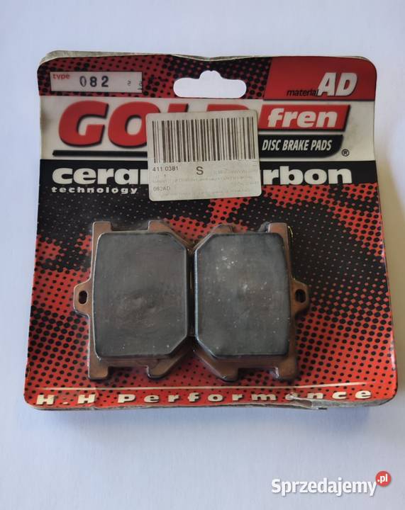 KLOCKI HAMULCOWE GOLD FREN 082 AD SR 500 XS 250 Zabrze