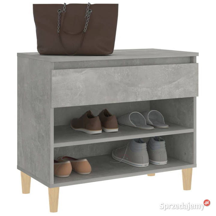 Szafka na buty szarość betonu 70x36x60 WM819760 Warszawa