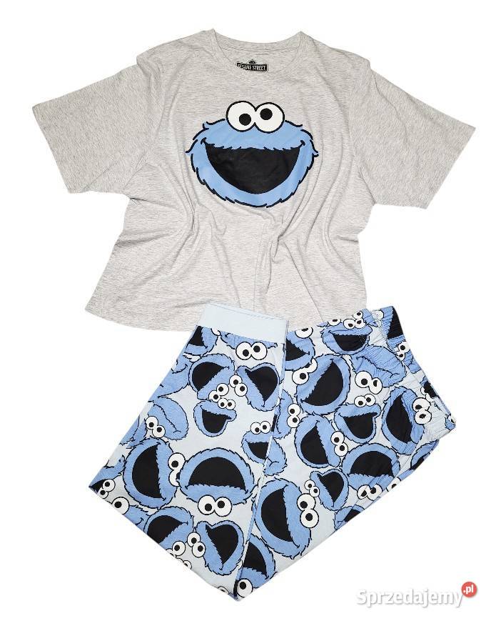 Piżama damska bawełna 5052 Primark Sesame Street Rzyki