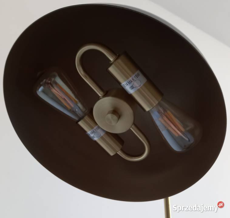 Lampa podłogowa Czarno złota ventage design