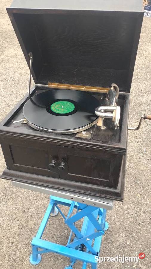 Stary przedwojenny patefon gramofon szafkowy na Łódź