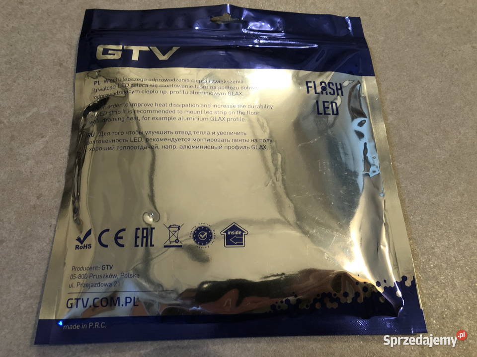 Taśma LED 3528300 ciepły biały 12V 5m GTV IP65 Warszawa