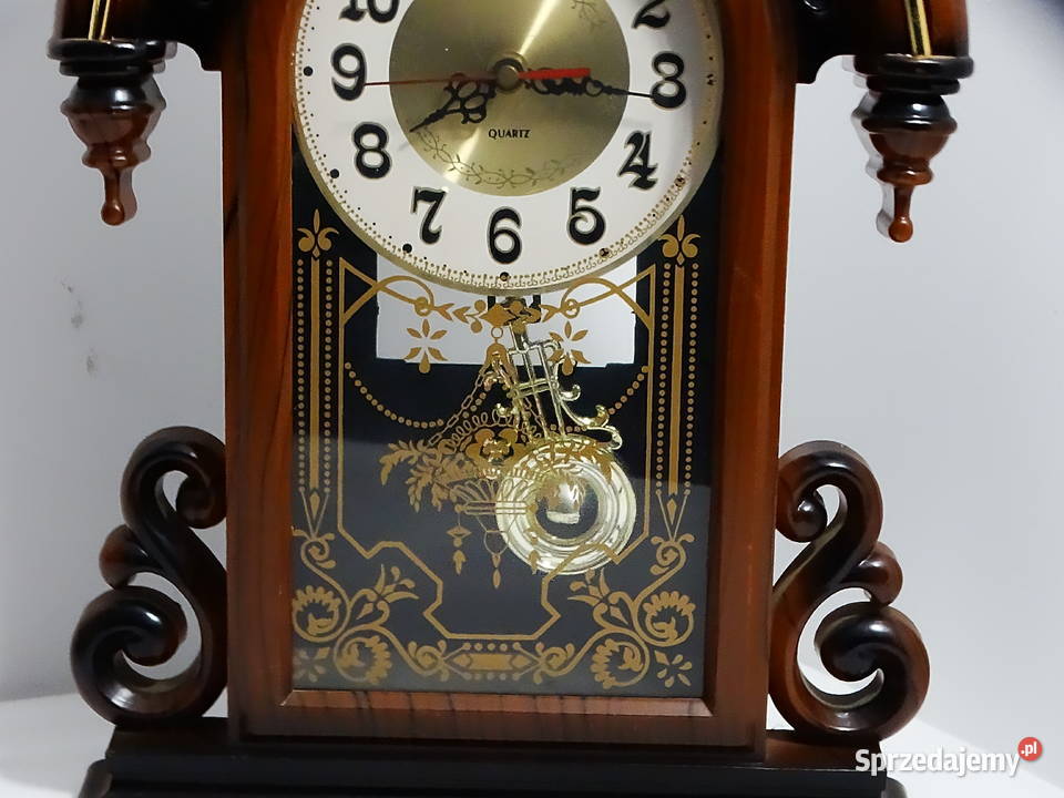 Zegar kominkowy marki SYNCHRON w stylu vintage z Biłgoraj