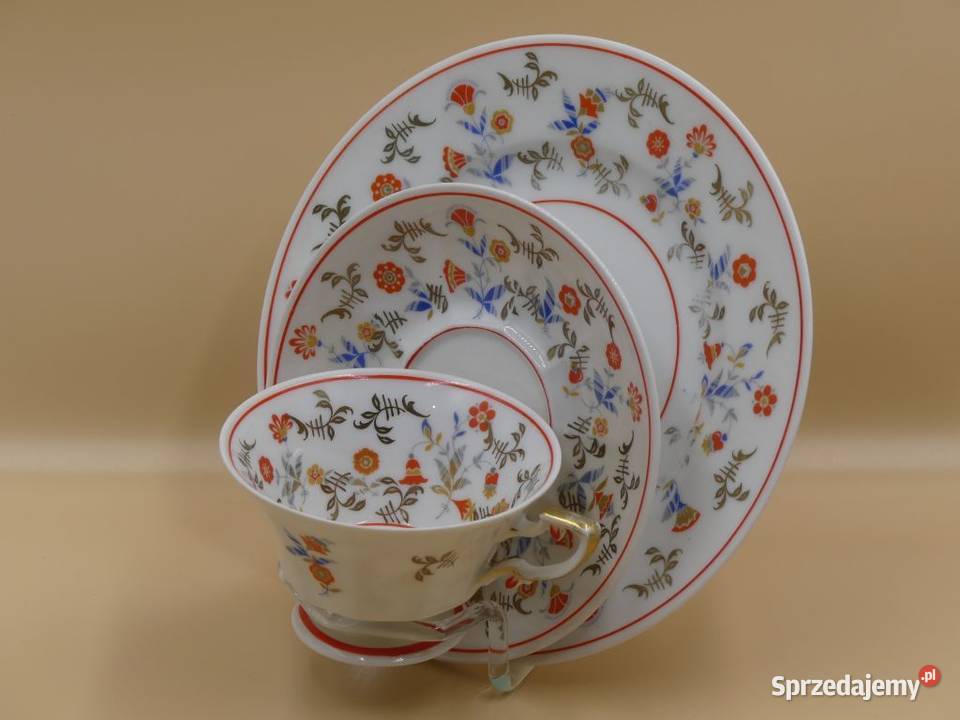 Komplet śniadaniowy Tułowice Tillowitz UNIKAT Porcelana i szkło Poznań