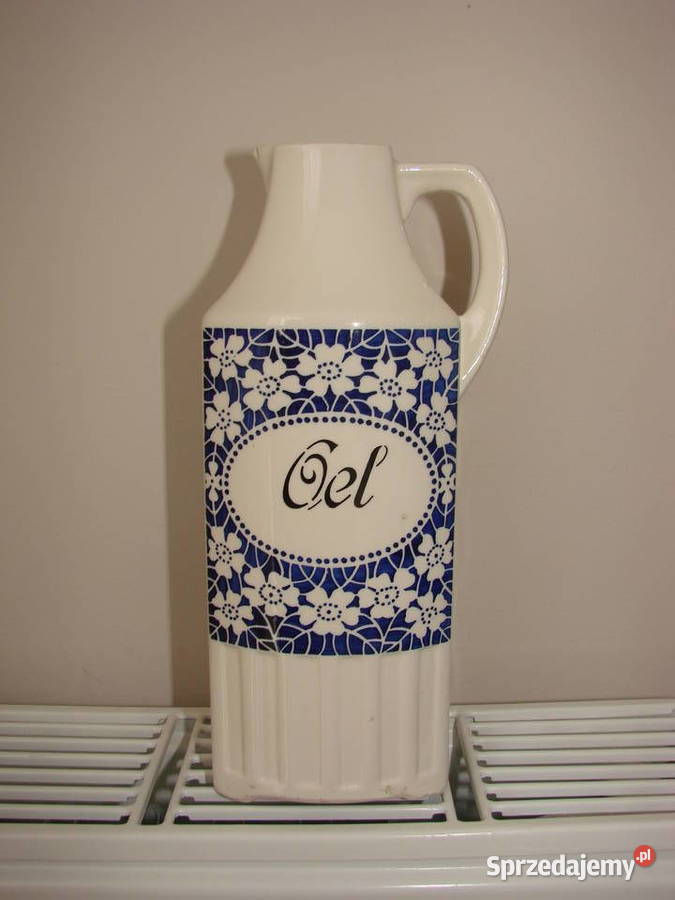 Cecilie stara karafka na oliwę Porcelana i szkło Pruszcz Gdański