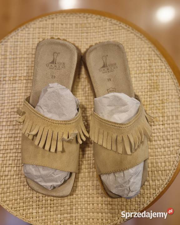BUTY KLAPKI damskie rozmiar 39 zamszowe boho skóra Damskie Lublin