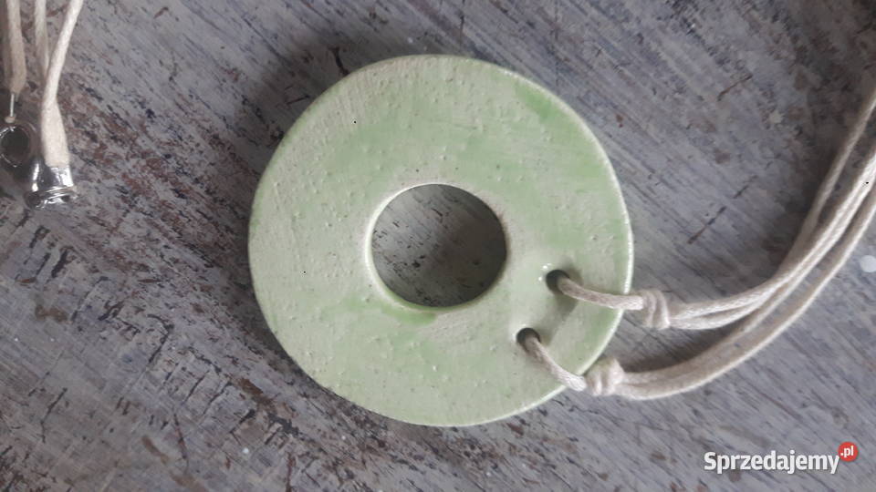 Naszyjnik ceramiczny ręcznie wykonany Otwock sprzedam