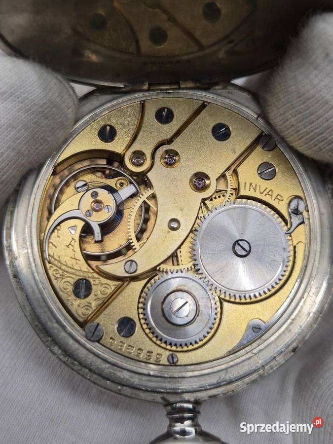 Rzadki zegarek kieszonkowy Invar SWISS śląskie Chorzów