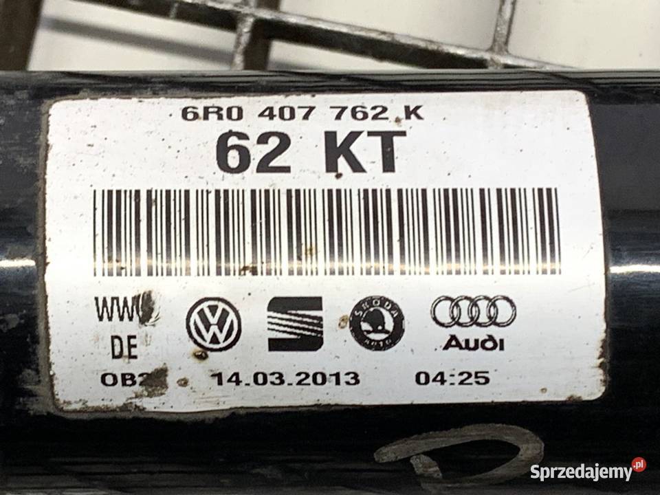 PÓŁOŚ PRAWY PRZÓD SKODA RAPID 6R0407762K 12 105 podkarpackie sprzedam