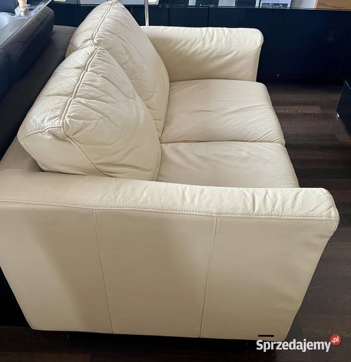 Sofa 2osobowa skórzana z pojemnikiem na pościel Wrocław