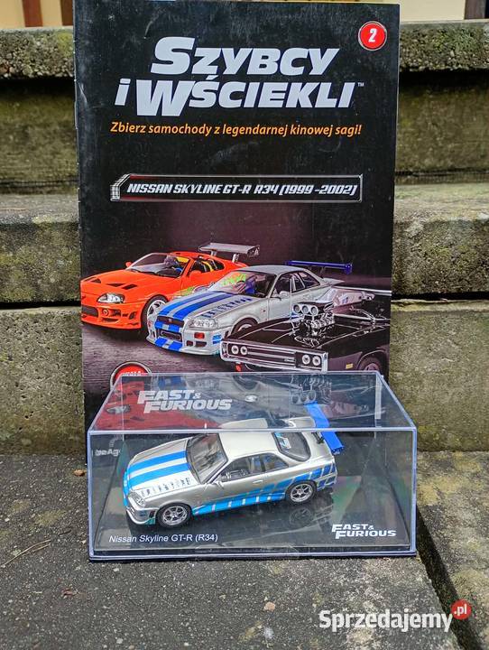 NISSAN SKYLINE GTR R34 fast furious deagostini mazowieckie Warszawa