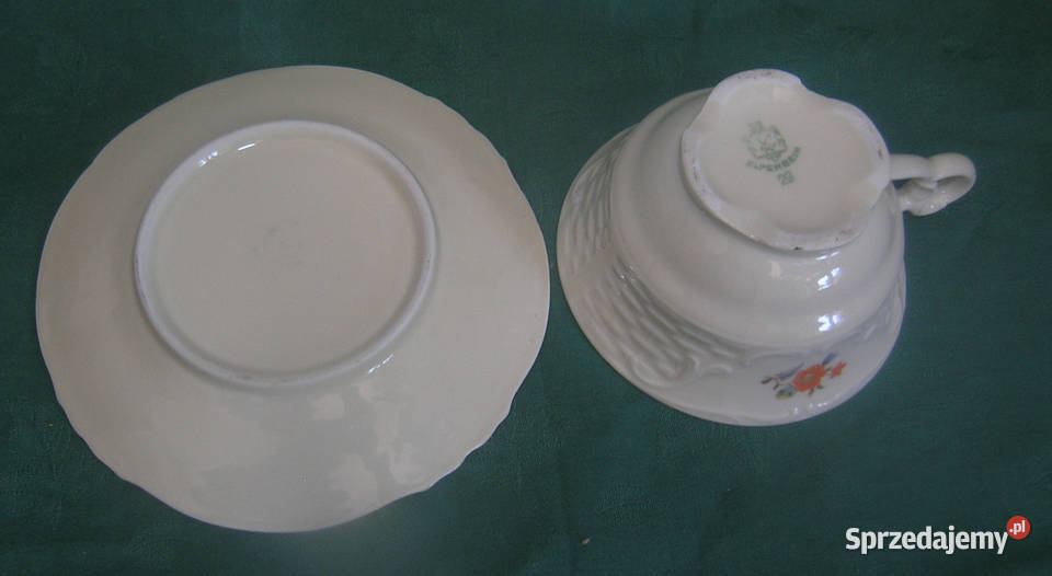 foliżanka vintage ze spodkiem ElfenbeinDd Antyki, Sztuka, Kolekcje Bartków