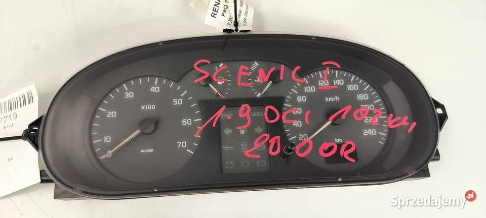 LICZNIK ZEGAR RENAULT SCENIC 7700427896 kujawsko-pomorskie Lipno